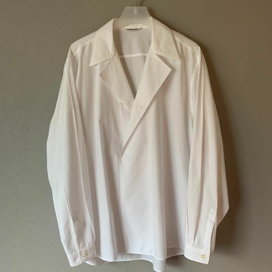 AURALEE - 常田大希着 AURALEE WASHED FINX TWILL SHIRT 5の通販 AURALEE - 常田大希着 AURALEE WASHED FINX TWILL SHIRT 5の通販