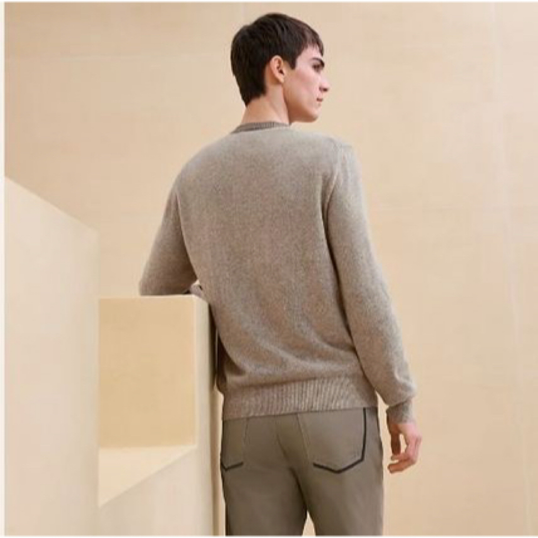 HERMES - 【タグ付き未使用新品】HERMES クルーネックセーターの HERMES - 【タグ付き未使用新品】HERMES クルーネックセーターの