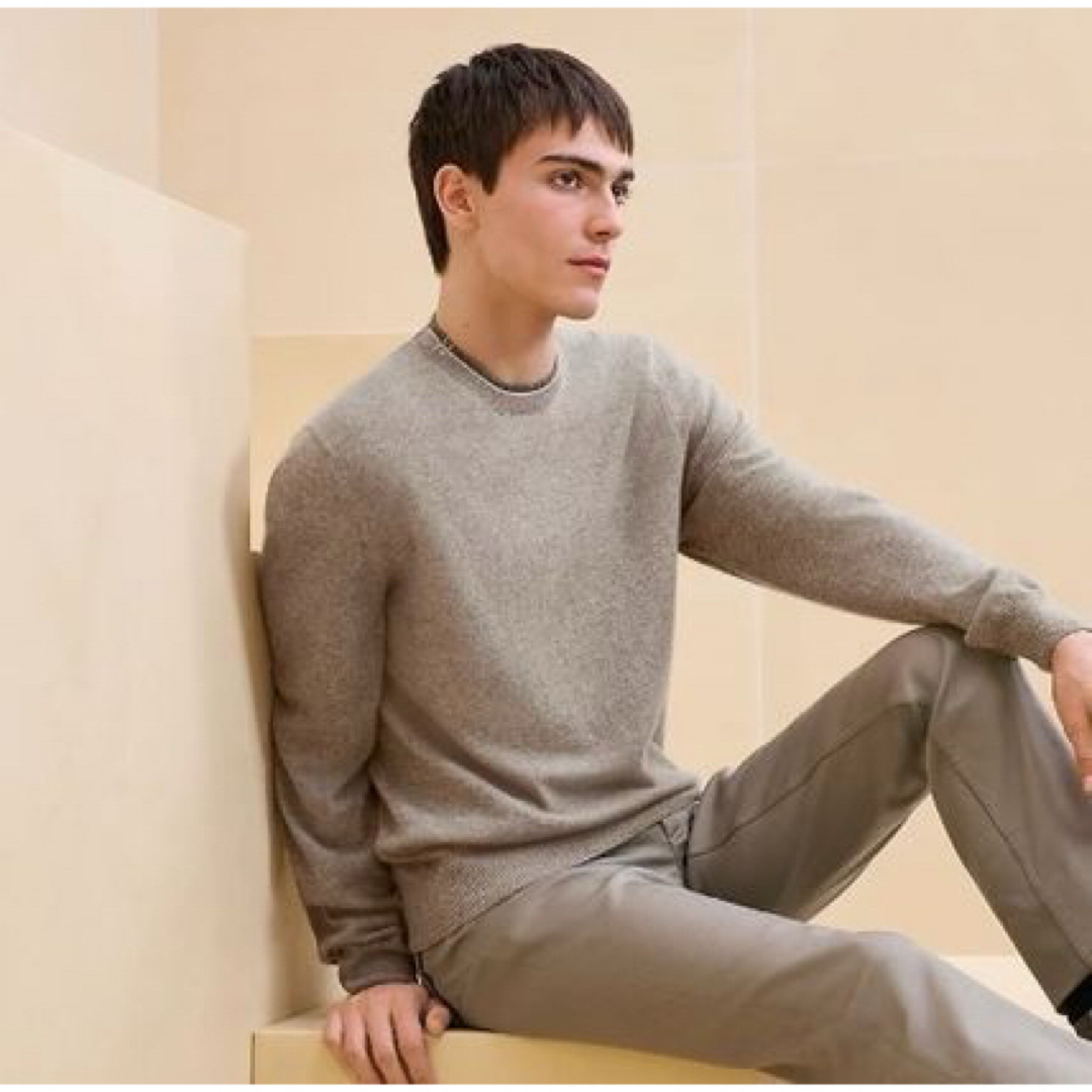 HERMES - 【タグ付き未使用新品】HERMES クルーネックセーターの HERMES - 【タグ付き未使用新品】HERMES クルーネックセーターの