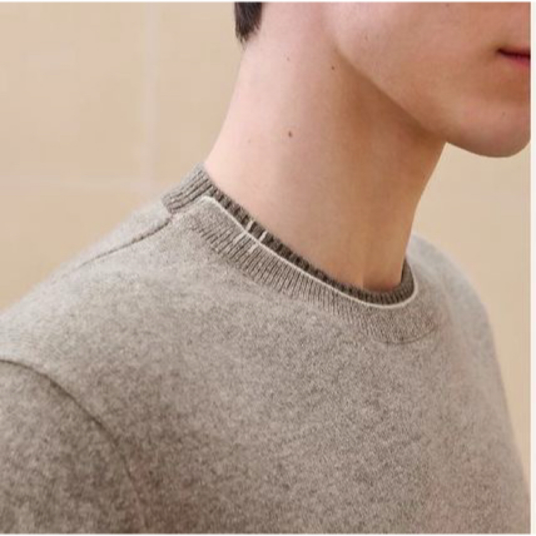 HERMES - 【タグ付き未使用新品】HERMES クルーネックセーターの HERMES - 【タグ付き未使用新品】HERMES クルーネックセーターの