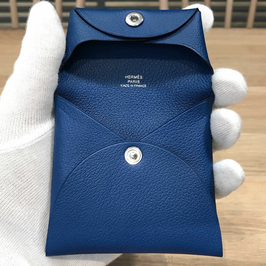 HERMES - 新品未使用 エルメス バスティア エバーカラー ブルー HERMES - 新品未使用 エルメス バスティア エバーカラー ブルー