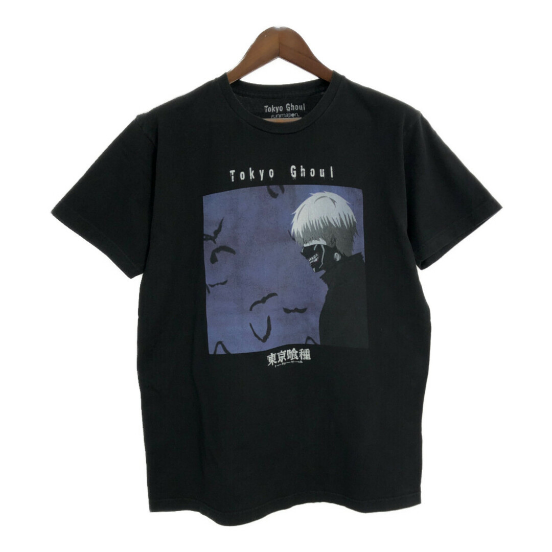 東京喰種トーキョーグール 半袖Tシャツ アニメ ブラック(メンズ 東京喰種トーキョーグール 半袖Tシャツ アニメ ブラック(メンズ