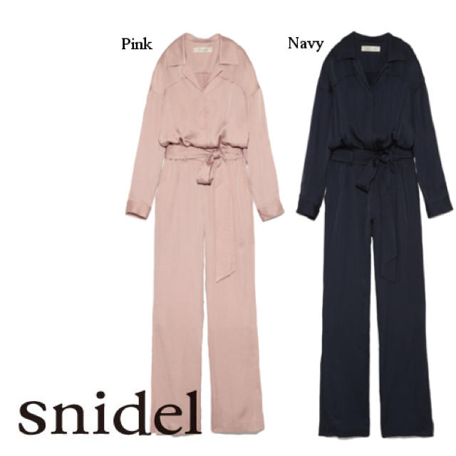 SNIDEL(スナイデル)の新品♡サテンオールインワン レディースのパンツ(オールインワン)の商品写真