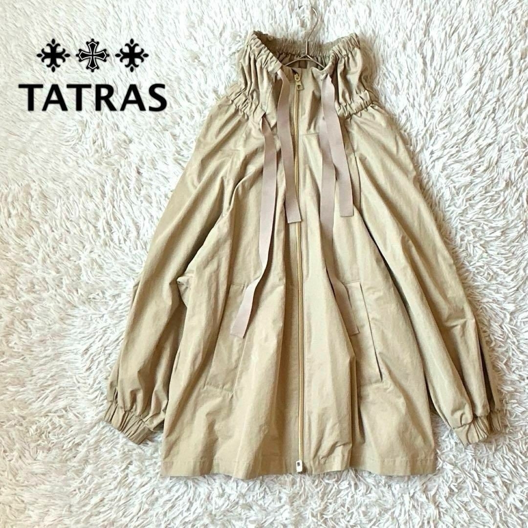 TATRAS - TATRAS タトラス ハイネックギャザーコート モッズ TATRAS - TATRAS タトラス ハイネックギャザーコート モッズ