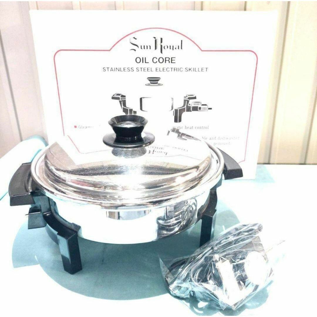 超美品 ロイヤルクイーン サンロイヤル 電気フライパン@の通販 超美品 ロイヤルクイーン サンロイヤル 電気フライパン@の通販