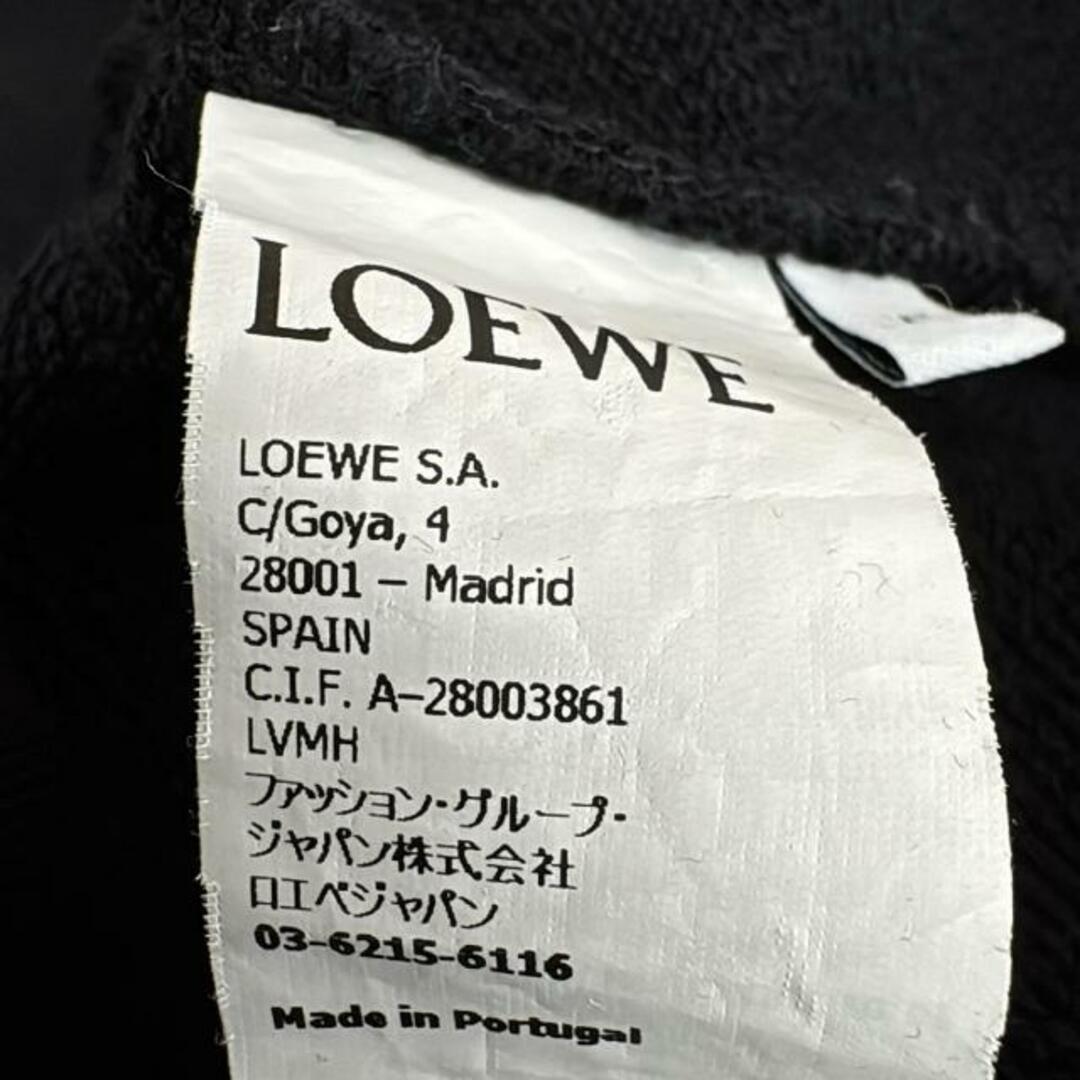 LOEWE - LOEWE(ロエベ) パーカー サイズXS レディース美品 - 黒 LOEWE - LOEWE(ロエベ) パーカー サイズXS レディース美品 - 黒