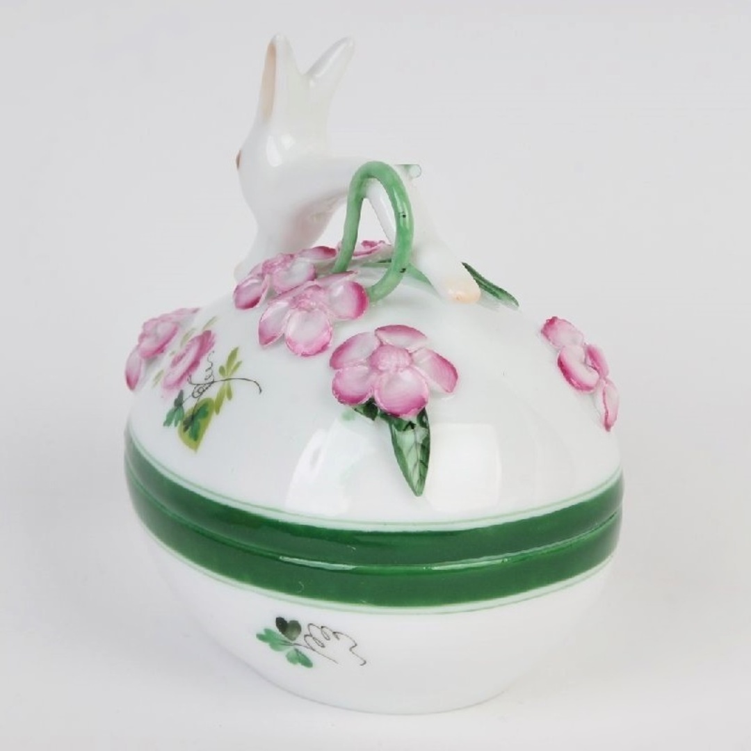 Herend - ヘレンド ウィーンの薔薇 タマゴボックス ヨコウサギ Herend - ヘレンド ウィーンの薔薇 タマゴボックス ヨコウサギ