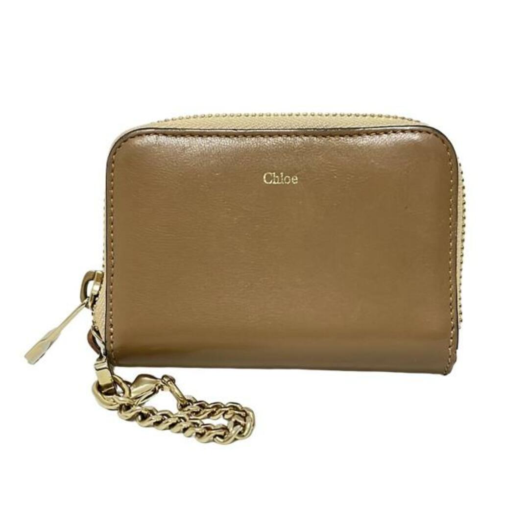 Chloe - Chloe(クロエ) コインケース - ブラウン×ゴールド Chloe - Chloe(クロエ) コインケース - ブラウン×ゴールド
