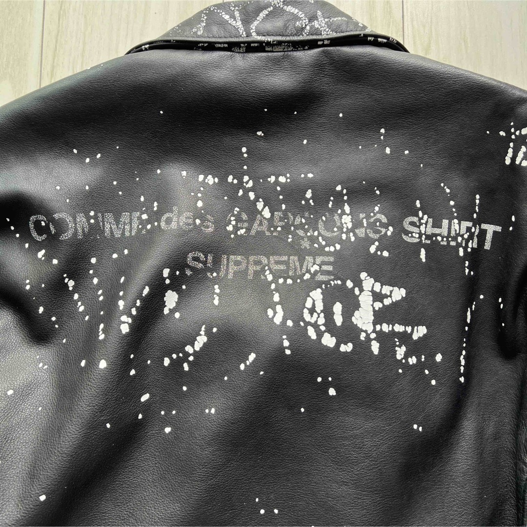 Supreme - Supreme Comme des Garcons Schott ライダースの通販 Supreme - Supreme Comme des Garcons Schott ライダースの通販