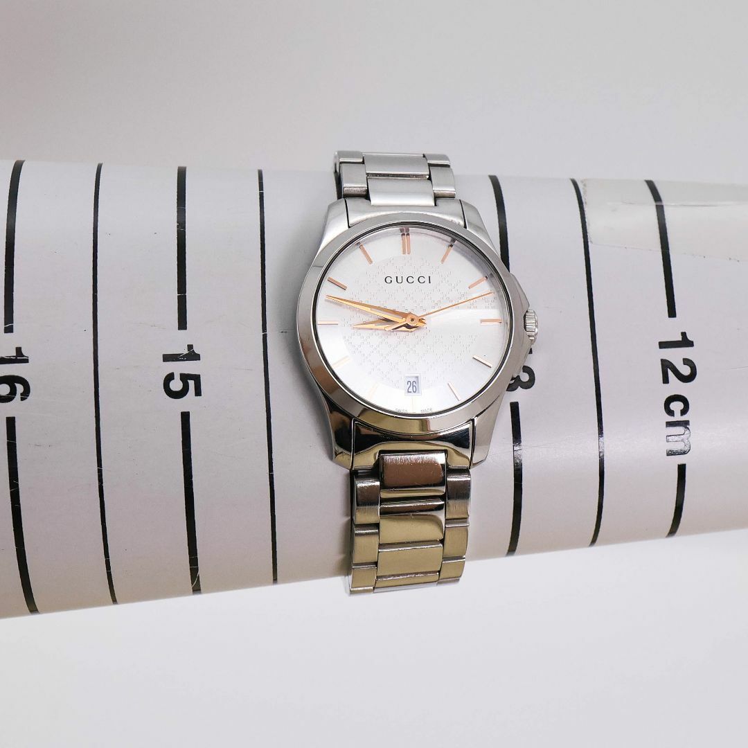 GUCCI - 稼働 GUCCI 腕時計 126.5 Gタイムレス デイト 新品電池 GUCCI - 稼働 GUCCI 腕時計 126.5 Gタイムレス デイト 新品電池