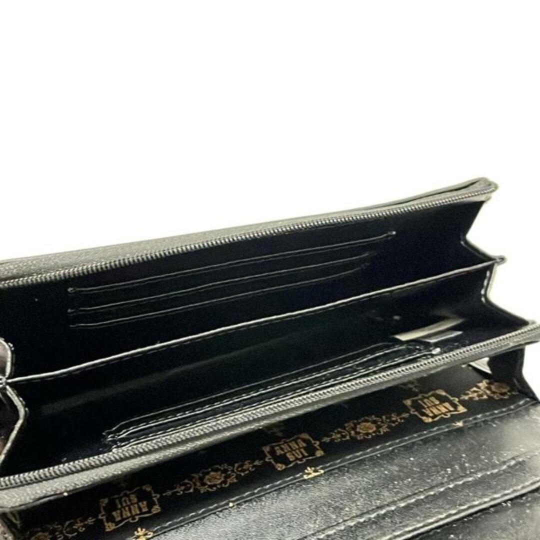 ANNA SUI - ANNA SUI(アナスイ) 財布 - 黒×白×マルチ ショルダー ANNA SUI - ANNA SUI(アナスイ) 財布 - 黒×白×マルチ ショルダー