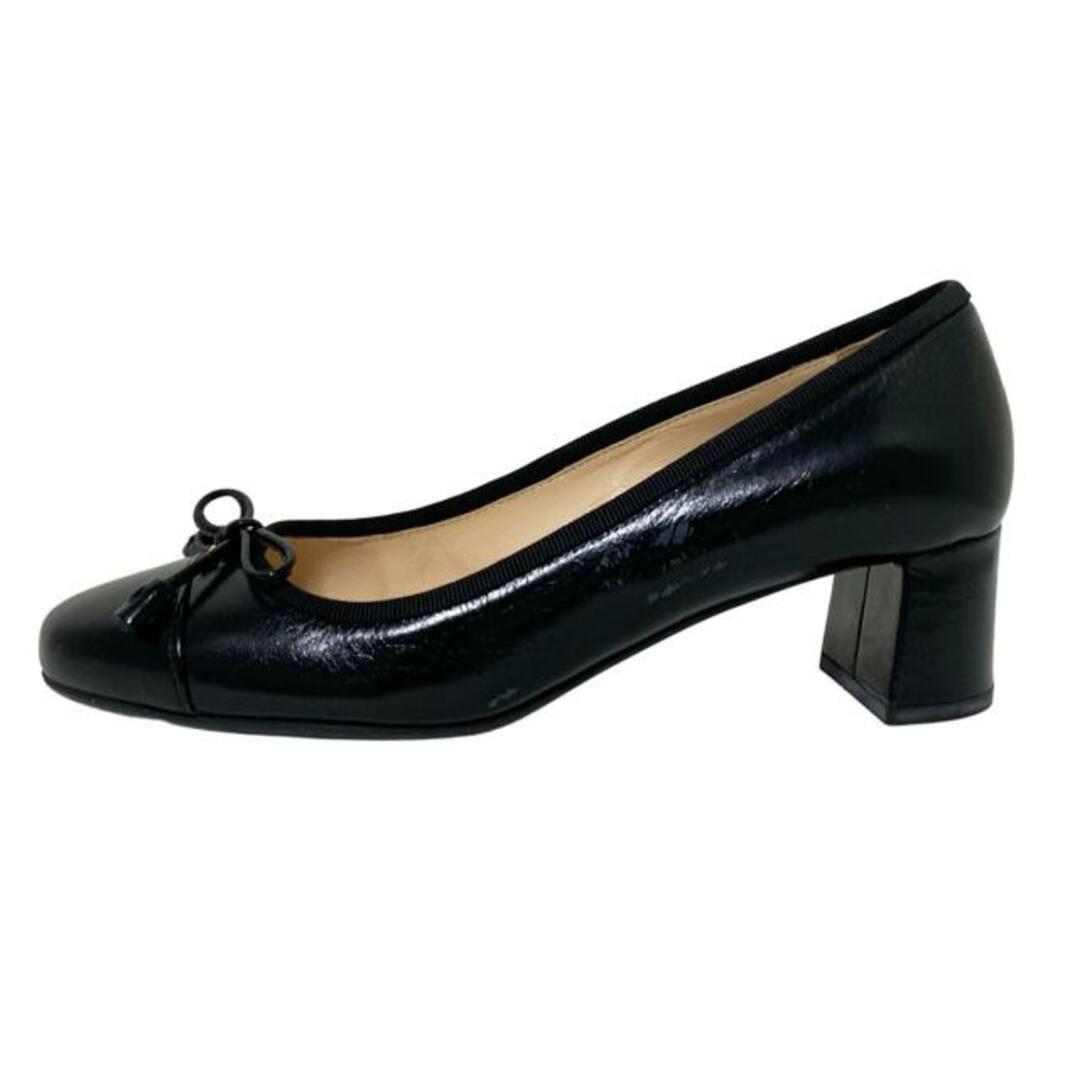 PRADA - PRADA(プラダ) パンプス 35 1/2 レディース - 黒 リボン PRADA - PRADA(プラダ) パンプス 35 1/2 レディース - 黒 リボン