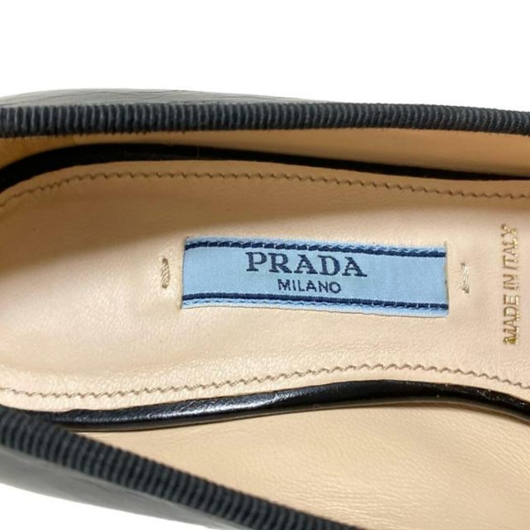 PRADA - PRADA(プラダ) パンプス 35 1/2 レディース - 黒 リボン PRADA - PRADA(プラダ) パンプス 35 1/2 レディース - 黒 リボン