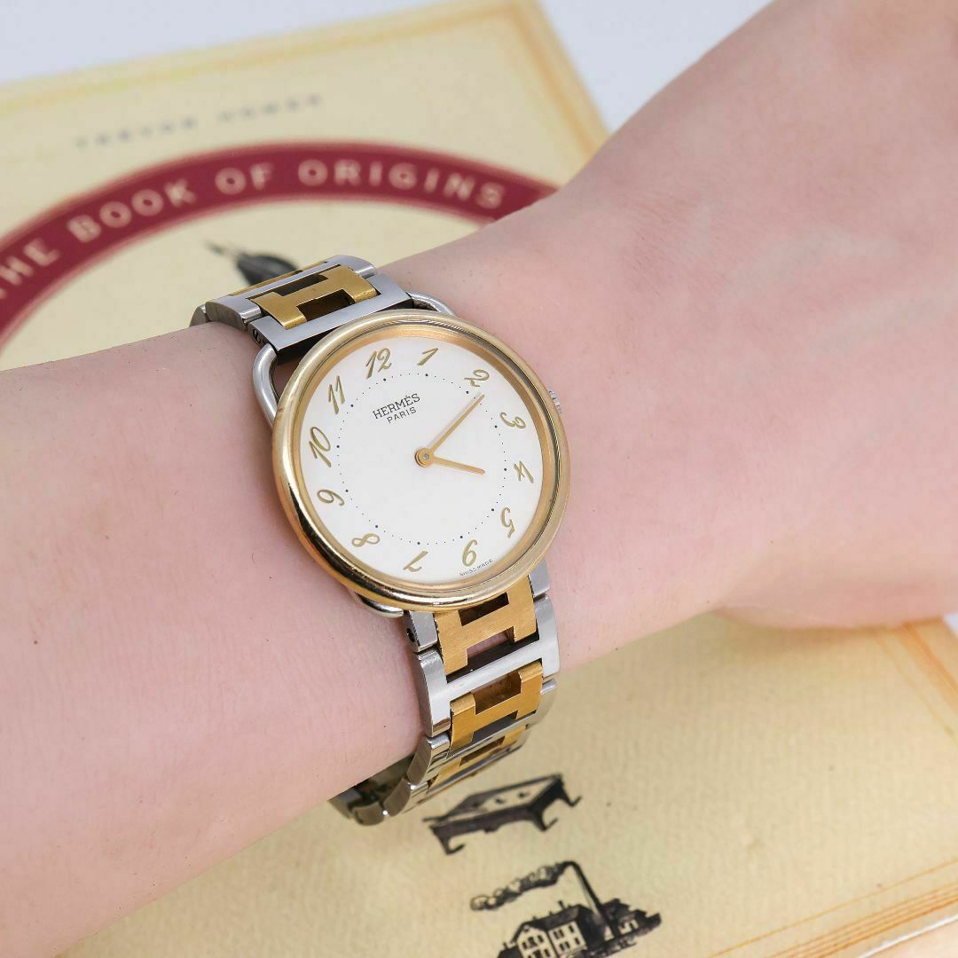 HERMES - 稼働 Hermes 腕時計 アルソー 新品電池 32mm ボーイズ HERMES - 稼働 Hermes 腕時計 アルソー 新品電池 32mm ボーイズ