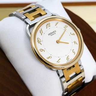 HERMES - 稼働 Hermes 腕時計 アルソー 新品電池 32mm ボーイズ HERMES - 稼働 Hermes 腕時計 アルソー 新品電池 32mm ボーイズ