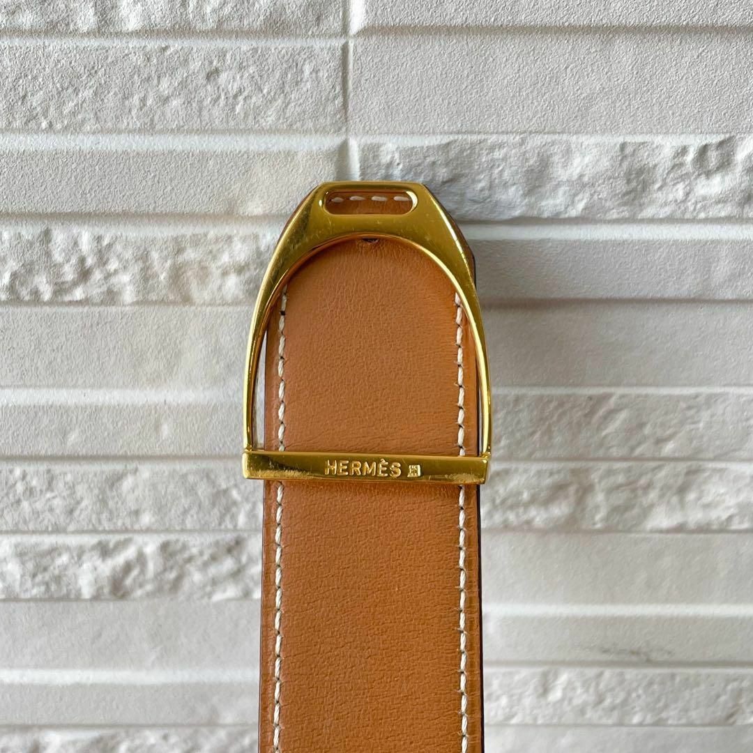 HERMES - 良品 エルメス エトリエ ベルト ゴールド金具 バックル HERMES - 良品 エルメス エトリエ ベルト ゴールド金具 バックル