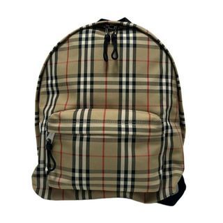 BURBERRY - Burberry(バーバリー) リュックサック - ベージュ×黒 BURBERRY - Burberry(バーバリー) リュックサック - ベージュ×黒