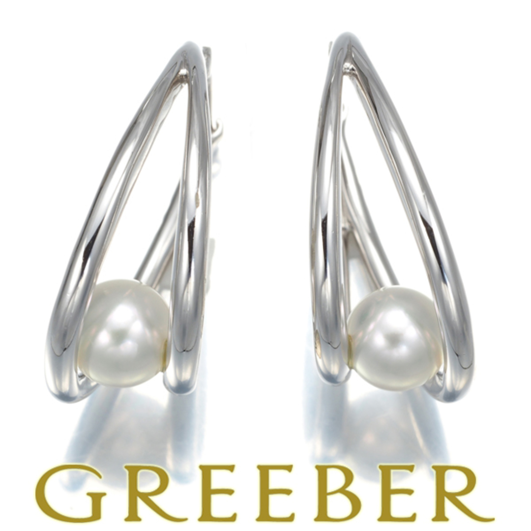 MIKIMOTO - ミキモト ピアス パール 真珠 6.0mm ダブル フープ MIKIMOTO - ミキモト ピアス パール 真珠 6.0mm ダブル フープ