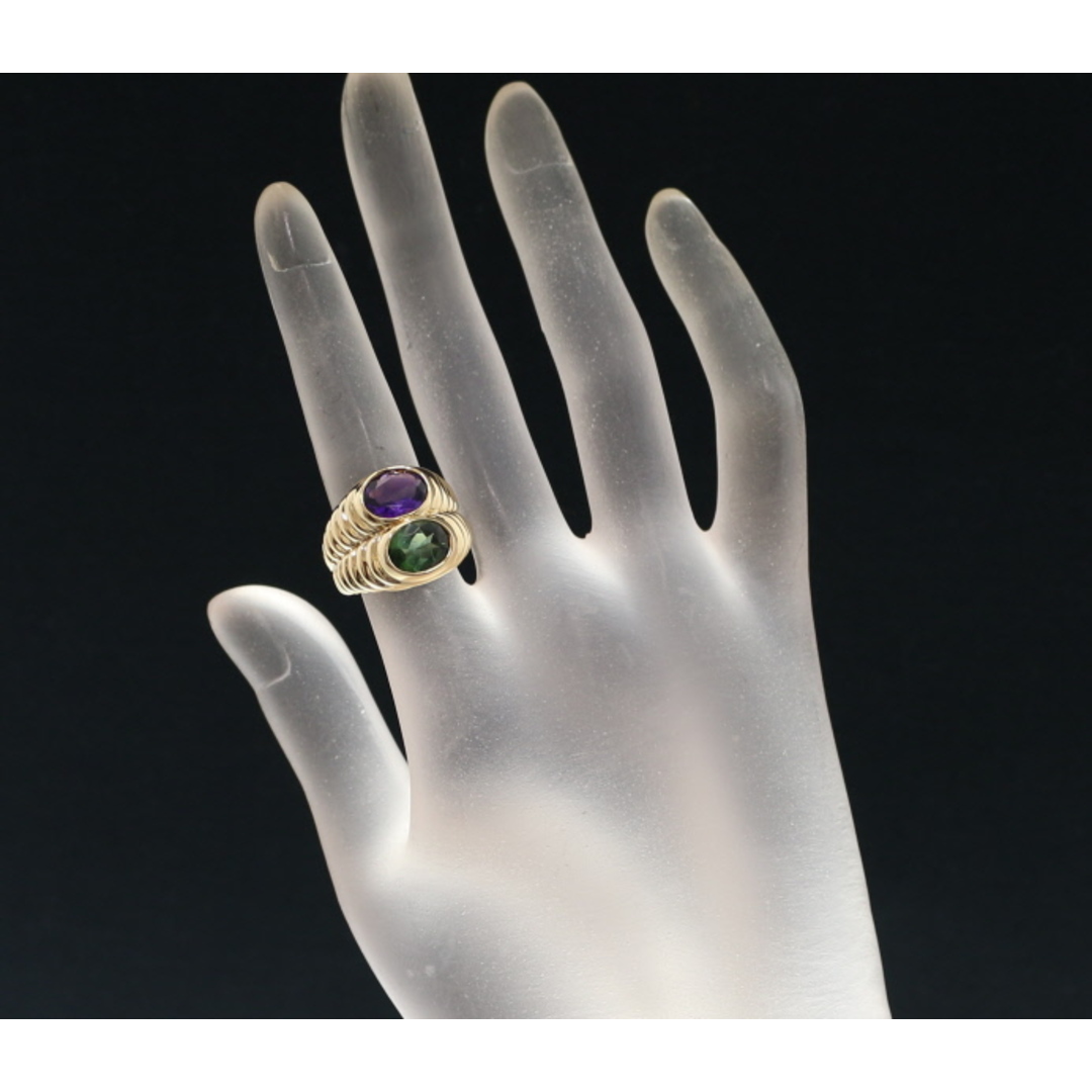 BVLGARI - ブルガリ リング グリーントルマリン アメジスト BVLGARI - ブルガリ リング グリーントルマリン アメジスト