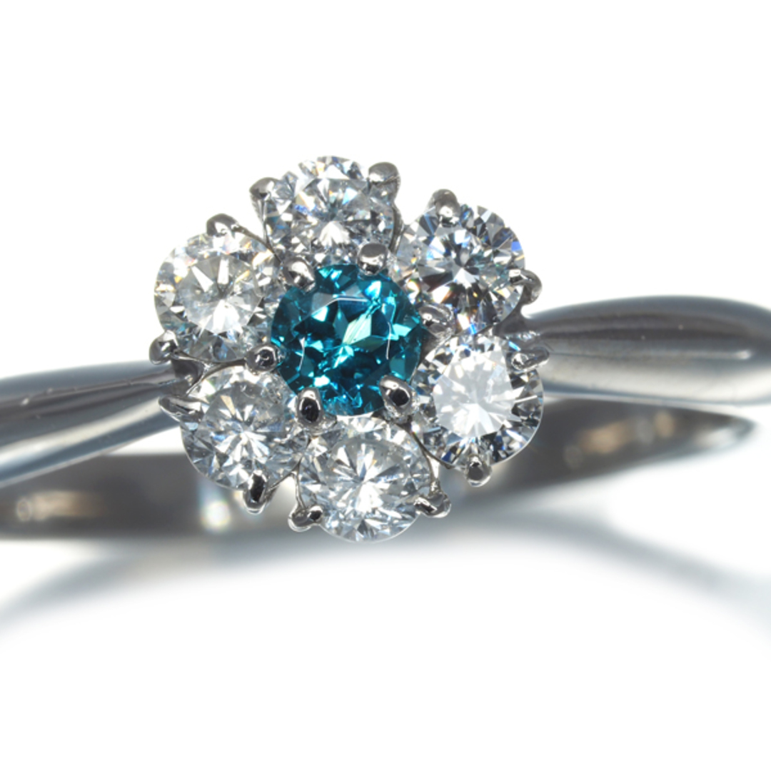 パライバトルマリン 0.11ct ダイヤ ダイヤモンド 0.42ct パライバトルマリン 0.11ct ダイヤ ダイヤモンド 0.42ct