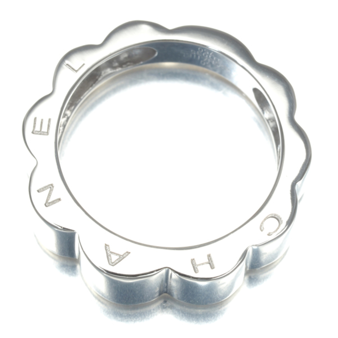 CHANEL - シャネル リング プロフィールド カメリア 50号 K18WG CHANEL - シャネル リング プロフィールド カメリア 50号 K18WG