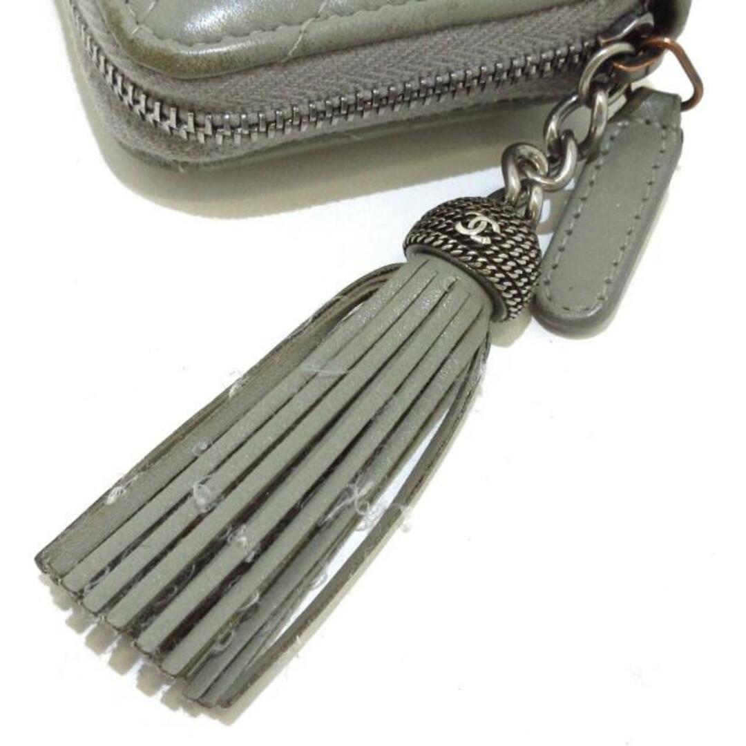 CHANEL - CHANEL(シャネル) コインケース - グレー ココマーク CHANEL - CHANEL(シャネル) コインケース - グレー ココマーク
