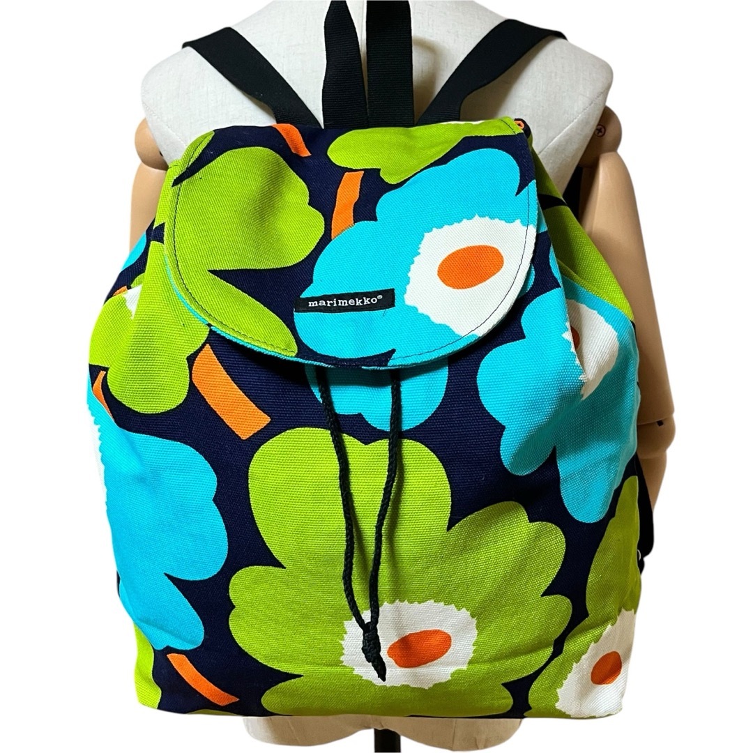 marimekko - 美品 マリメッコ リュック A4可能 大容量 ウニッコ marimekko - 美品 マリメッコ リュック A4可能 大容量 ウニッコ