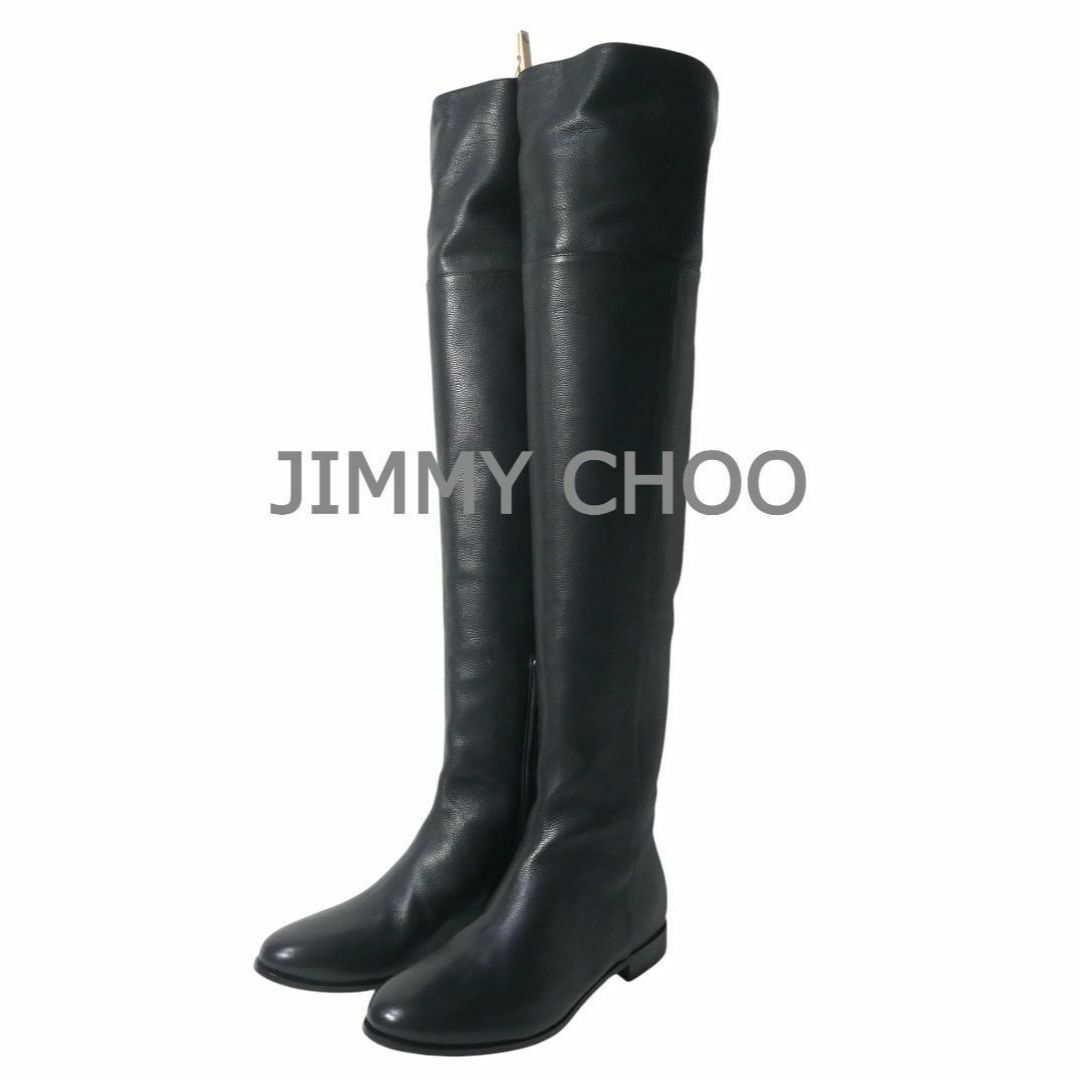 JIMMY CHOO - 極美品 ジミーチュウ レザー ラウンドトゥ JIMMY CHOO - 極美品 ジミーチュウ レザー ラウンドトゥ