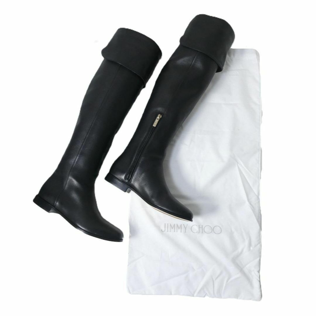 JIMMY CHOO - 極美品 ジミーチュウ レザー ラウンドトゥ JIMMY CHOO - 極美品 ジミーチュウ レザー ラウンドトゥ