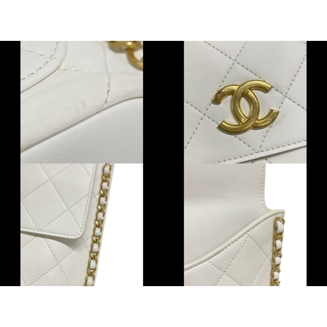 CHANEL - CHANEL(シャネル) ショルダーバッグ美品 マトラッセ 白 CHANEL - CHANEL(シャネル) ショルダーバッグ美品 マトラッセ 白