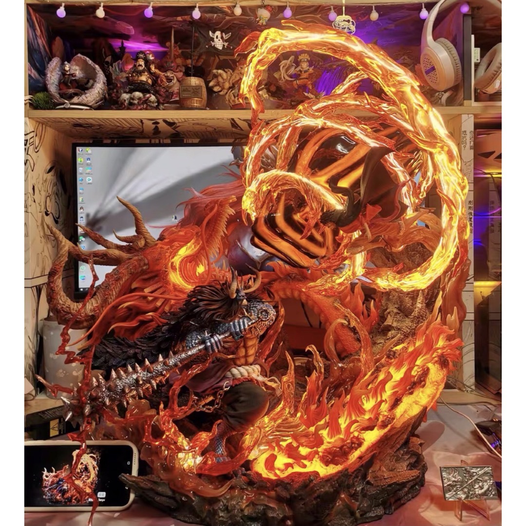 ワンピース One piece ルフィVS カイドウ 火竜 フィギュアGK完成 ワンピース One piece ルフィVS カイドウ 火竜 フィギュアGK完成