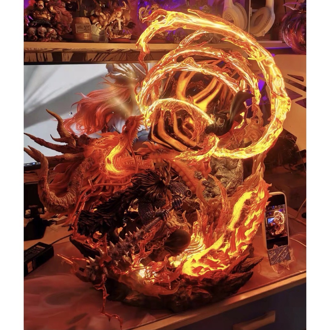 ワンピース One piece ルフィVS カイドウ 火竜 フィギュアGK完成 ワンピース One piece ルフィVS カイドウ 火竜 フィギュアGK完成