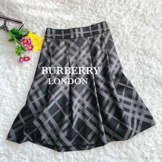 BURBERRY - 美品バーバリーロンドン ノバチェック フレア BURBERRY - 美品バーバリーロンドン ノバチェック フレア