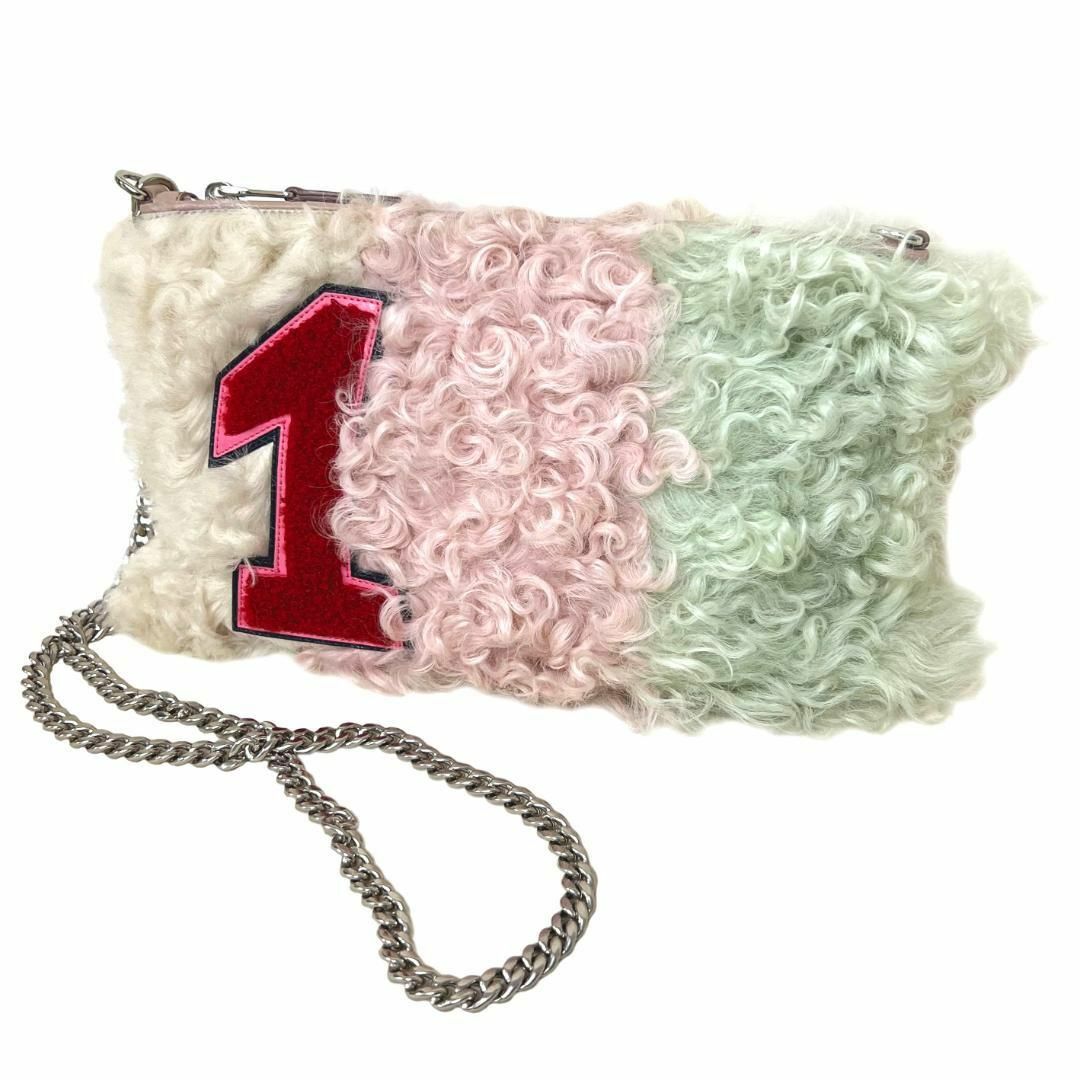 MIU MIU - 極美品 ミュウミュウ バッグ シープファー カーリー MIU MIU - 極美品 ミュウミュウ バッグ シープファー カーリー