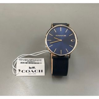 COACH - COACH コーチ 腕時計 クォーツ時計 黒ベルト【新品未 COACH - COACH コーチ 腕時計 クォーツ時計 黒ベルト【新品未