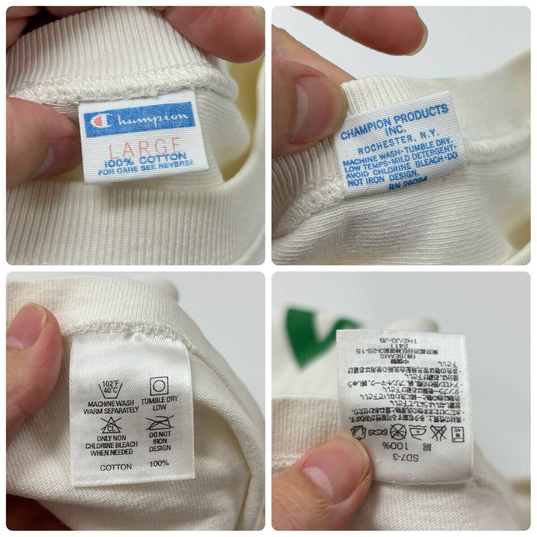 Champion - CHAMPION 復刻 バータグ フットボール Tシャツ 半端 Champion - CHAMPION 復刻 バータグ フットボール Tシャツ 半端