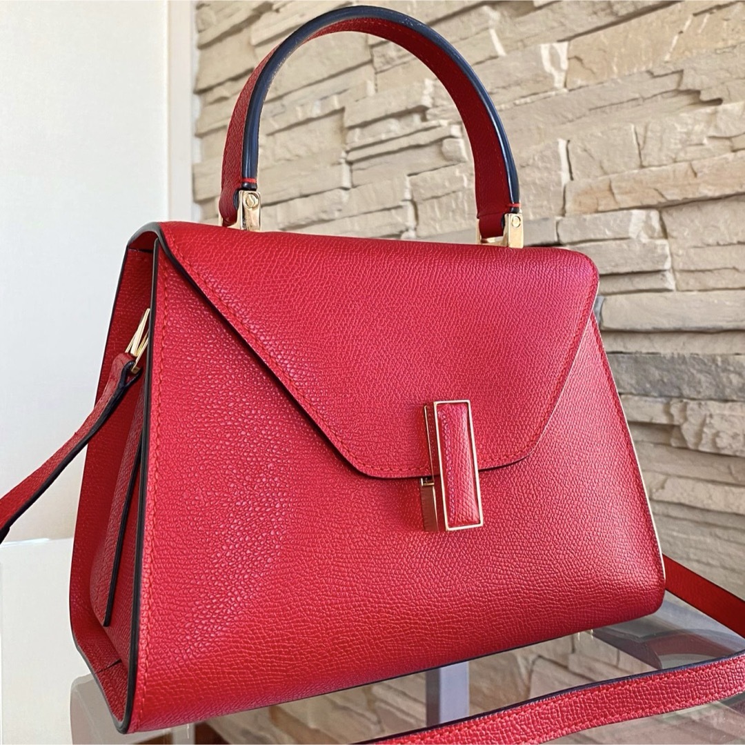 Valextra - 美品 VALEXTRA ミニ イジィデ レッド 赤 ショルダー Valextra - 美品 VALEXTRA ミニ イジィデ レッド 赤 ショルダー