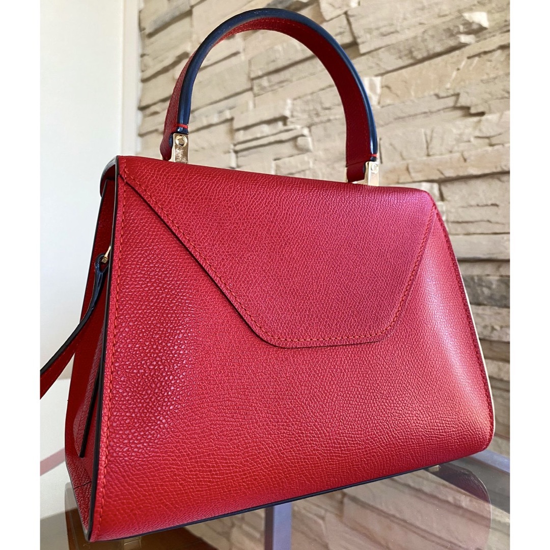 Valextra - 美品 VALEXTRA ミニ イジィデ レッド 赤 ショルダー Valextra - 美品 VALEXTRA ミニ イジィデ レッド 赤 ショルダー