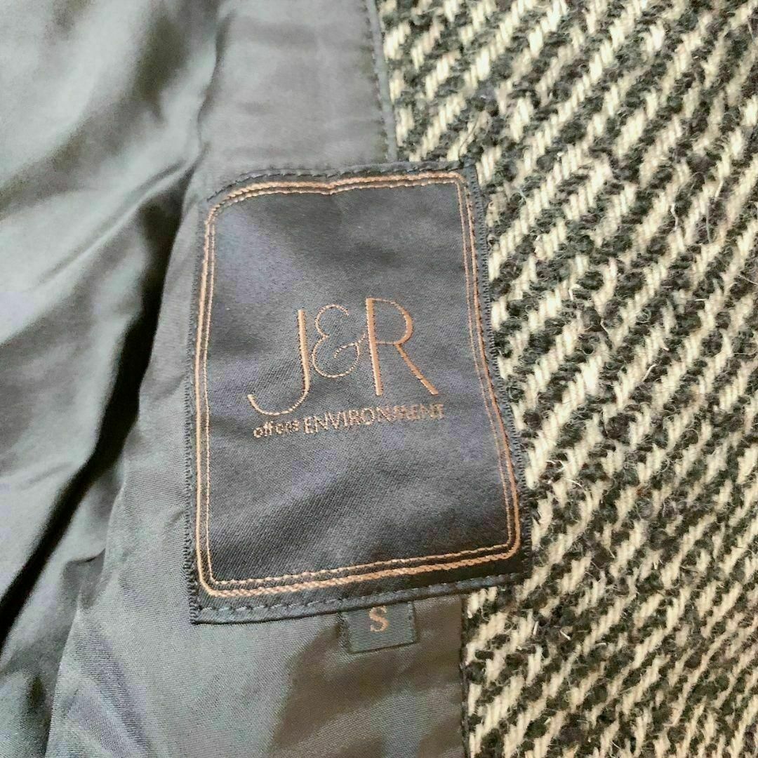 J&R - 【J&R】(S) テーラードジャケット アウター ブラック J&R - 【J&R】(S) テーラードジャケット アウター ブラック