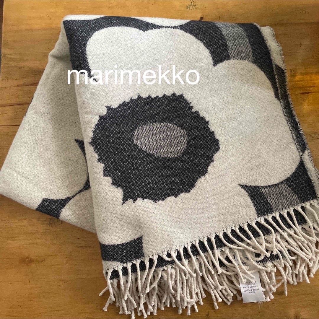 marimekko - marimekko ブランケット 大判 ウール マリメッコ marimekko - marimekko ブランケット 大判 ウール マリメッコ