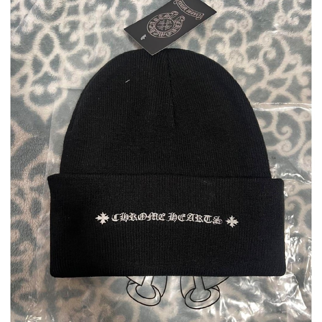 Chrome Hearts - Chromhearts クロムハーツ ニット帽 ブラック Chrome Hearts - Chromhearts クロムハーツ ニット帽 ブラック