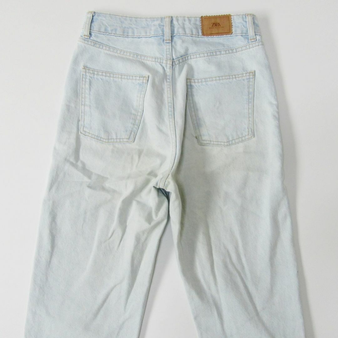 ZARA(ザラ)のZARAザラ▼ハイウエストテーパードデニム▼USA02サイズ▼ウエスト約72cm レディースのパンツ(デニム/ジーンズ)の商品写真