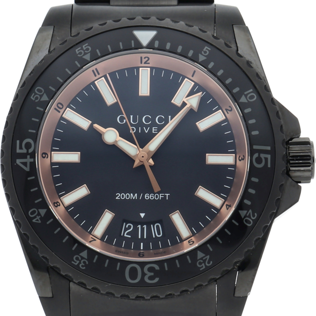 定番のお歳暮&冬ギフトの商品をすべ グッチ - GUCCI ダイブ 箱 136.2/YA136213 Dive メンズ時計 男性用