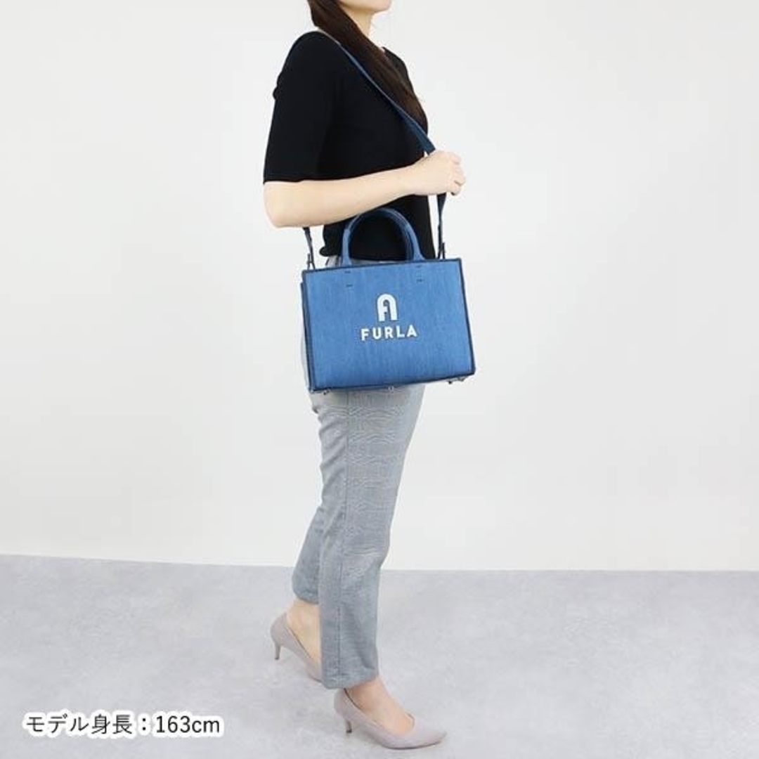 FURLA - FURLA フルラ デニムトートバッグ ショルダーバッグ FURLA - FURLA フルラ デニムトートバッグ ショルダーバッグ