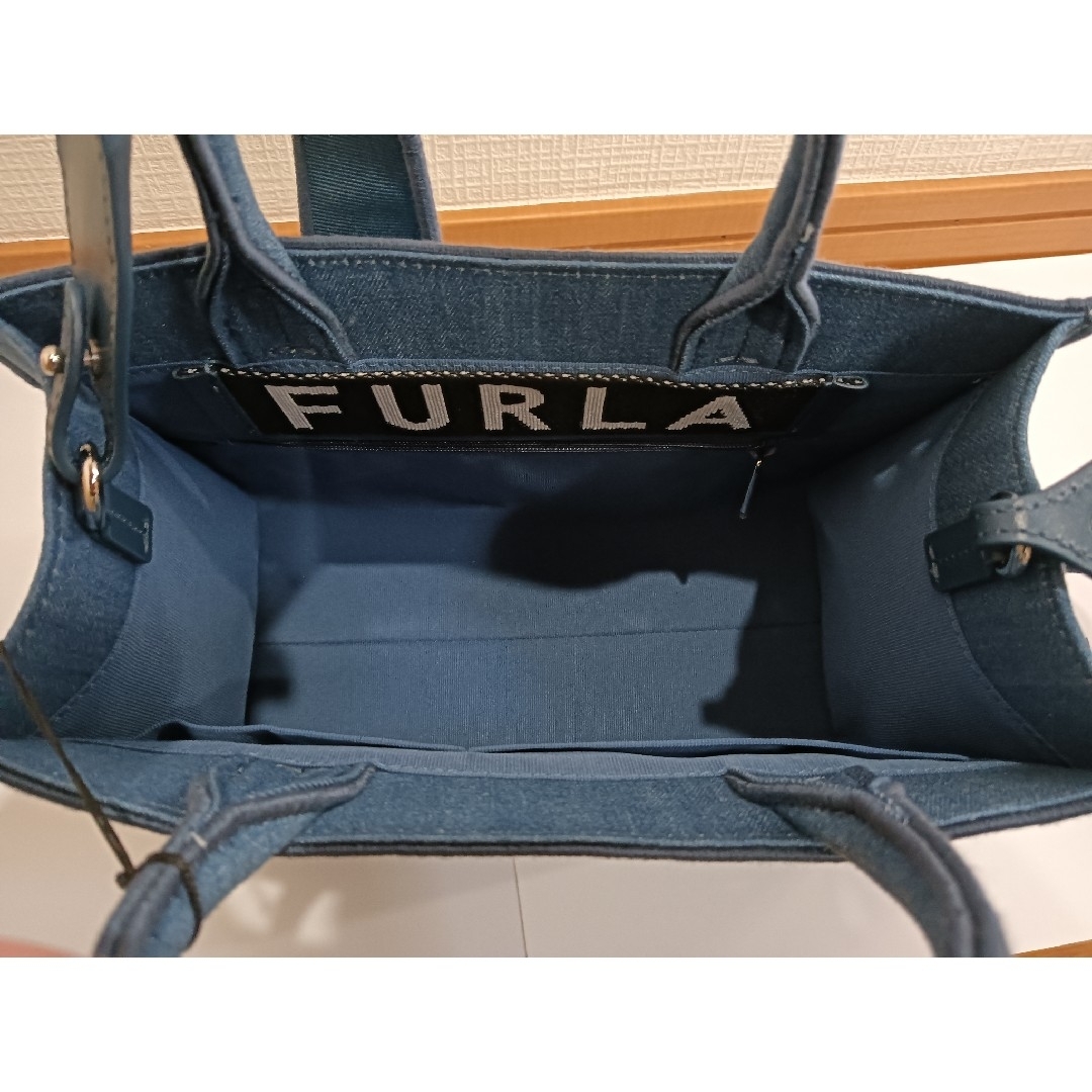 FURLA - FURLA フルラ デニムトートバッグ ショルダーバッグ FURLA - FURLA フルラ デニムトートバッグ ショルダーバッグ
