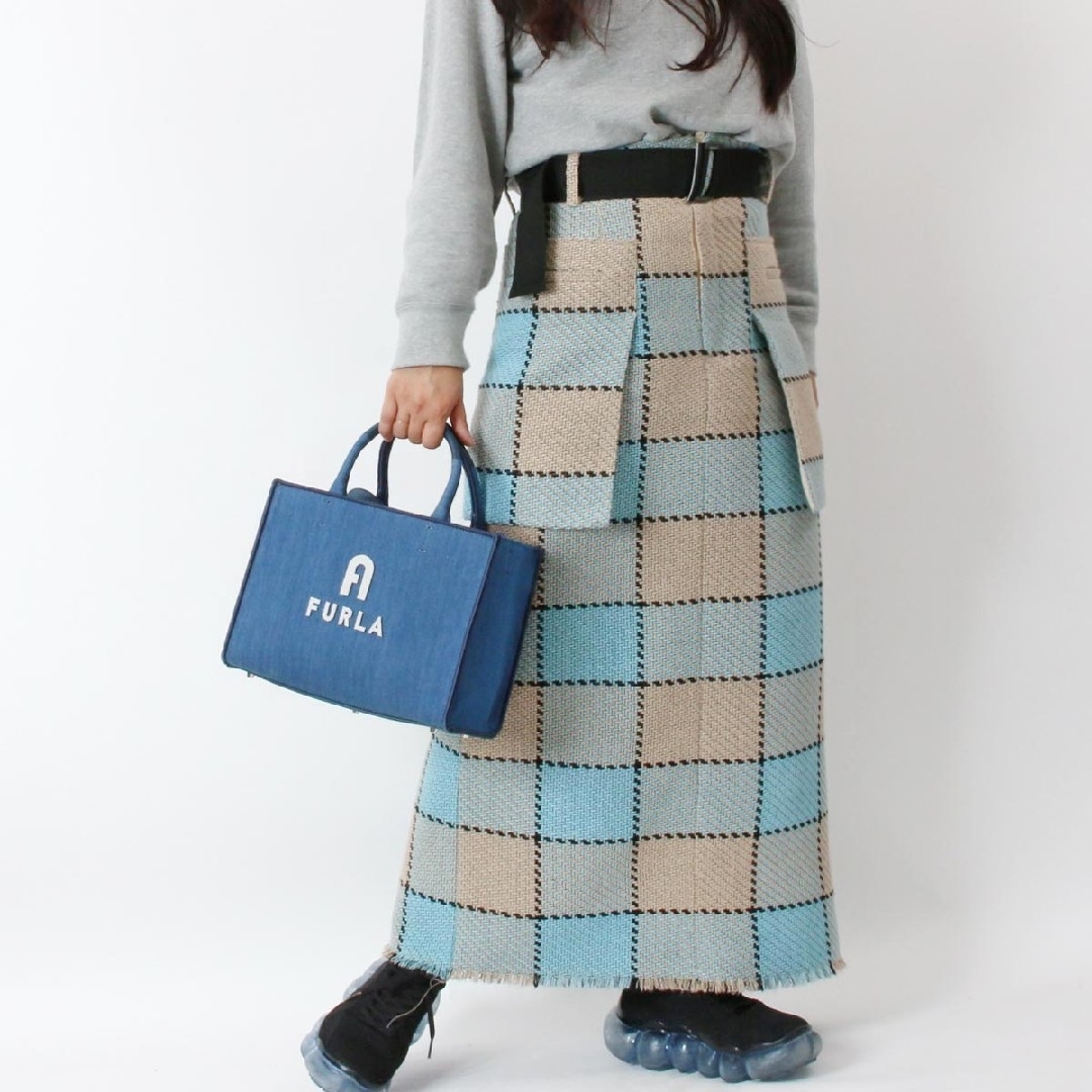 FURLA - FURLA フルラ デニムトートバッグ ショルダーバッグ FURLA - FURLA フルラ デニムトートバッグ ショルダーバッグ