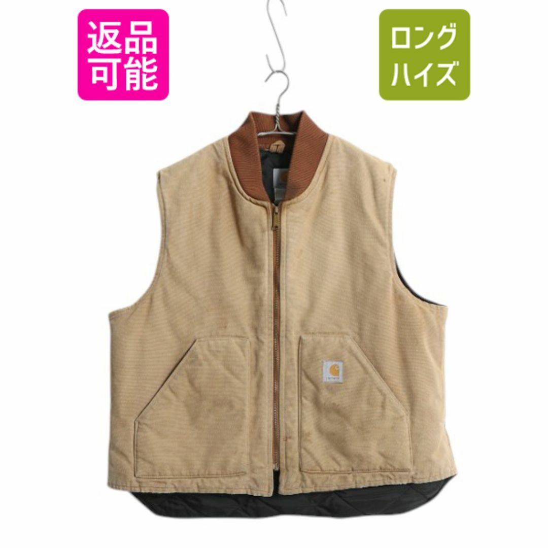 00s カーハート 中綿 ダック ベスト メンズ XL 程 古着 オールド 00s カーハート 中綿 ダック ベスト メンズ XL 程 古着 オールド