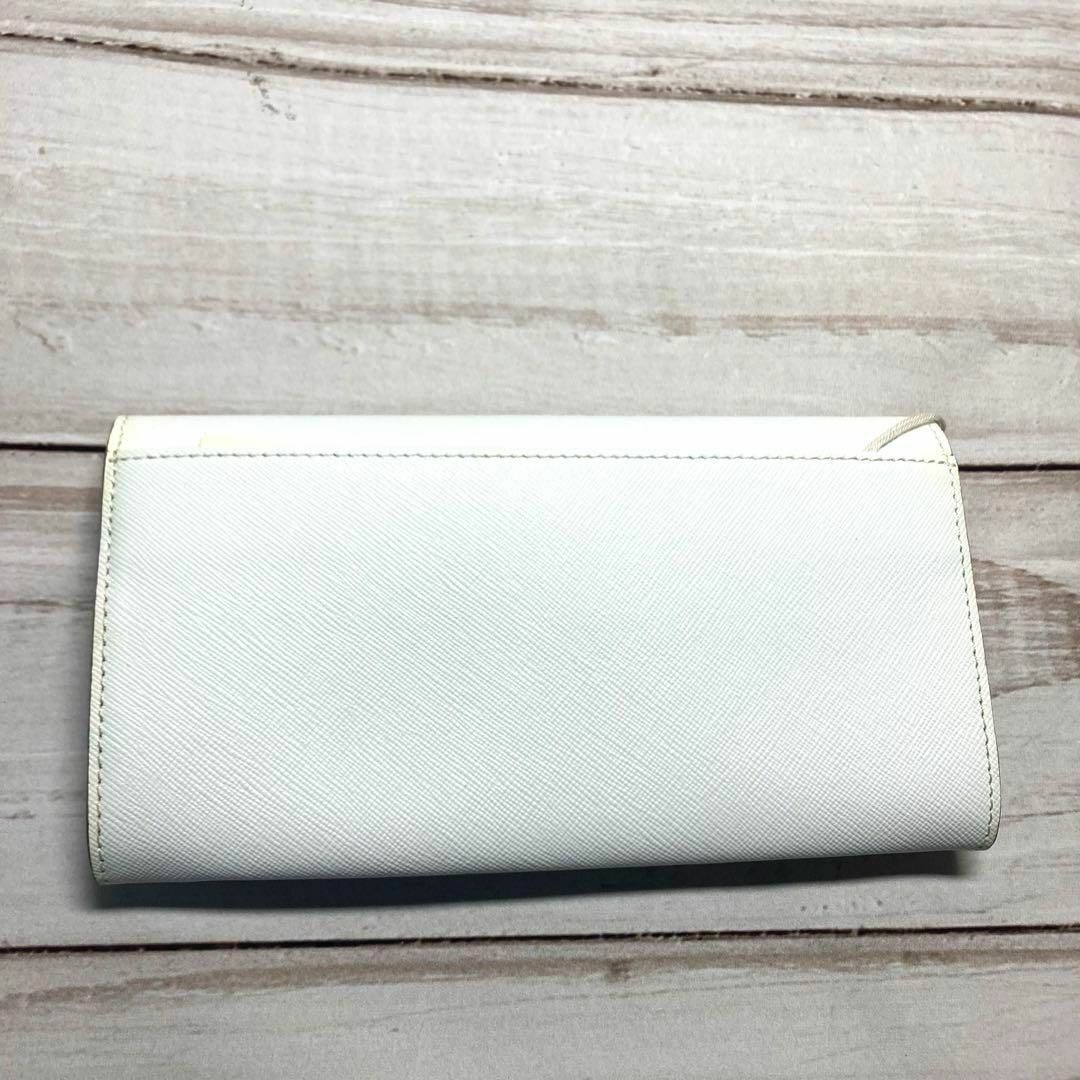 MARNI - マルニ 長財布 サファーノレザー ホワイト プレゼント用 MARNI - マルニ 長財布 サファーノレザー ホワイト プレゼント用