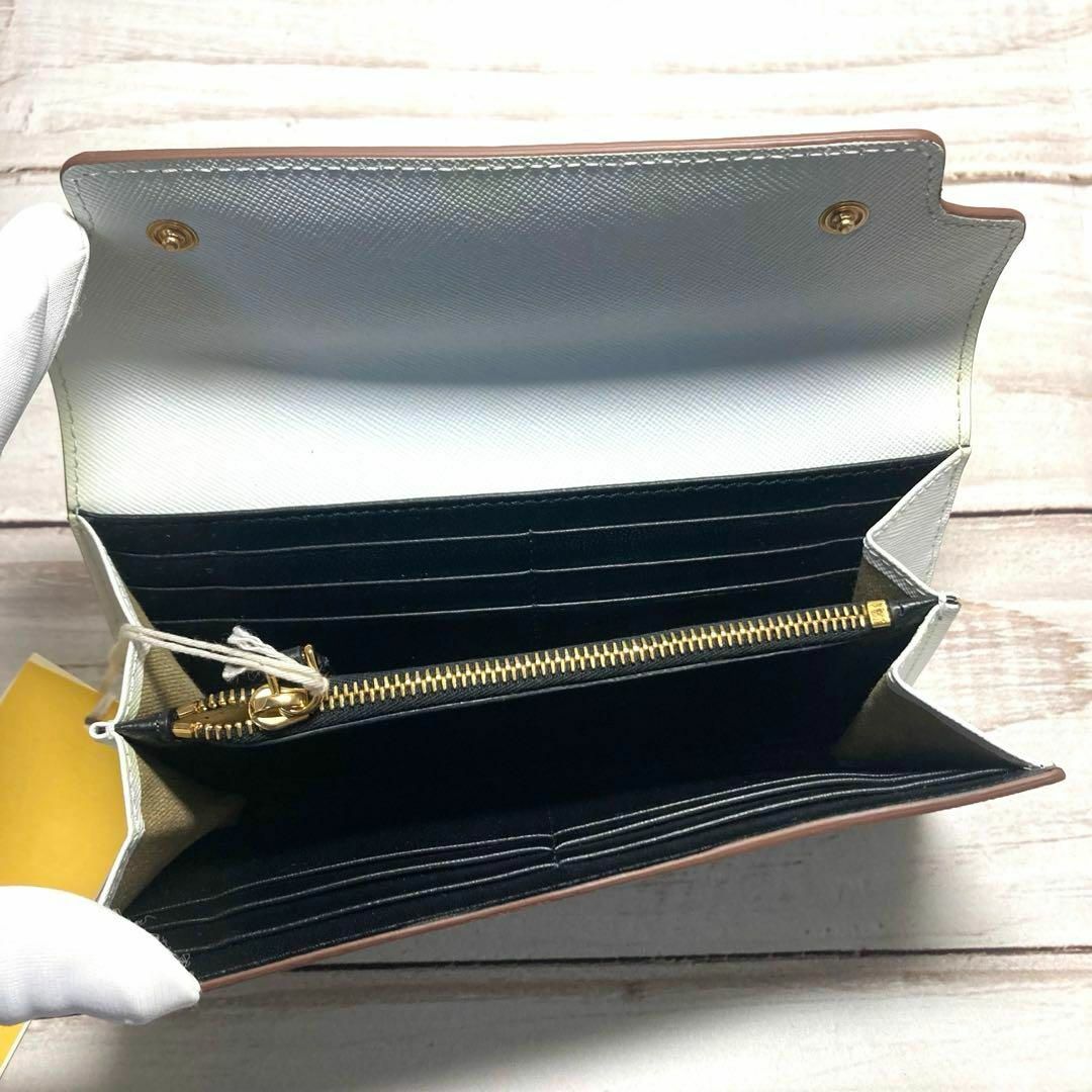 MARNI - マルニ 長財布 サファーノレザー ホワイト プレゼント用 MARNI - マルニ 長財布 サファーノレザー ホワイト プレゼント用