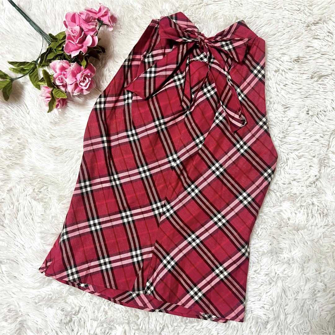 BURBERRY BLUE LABEL - バーバリーブルーレーベル ノースリーブ BURBERRY BLUE LABEL - バーバリーブルーレーベル ノースリーブ